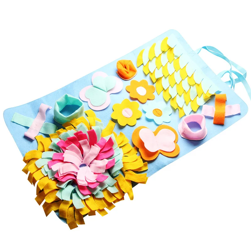 Hot Pets Snuffle Pad Feeding Sniffing Mat Detachable Stitching Training Blanket FQ-ing |