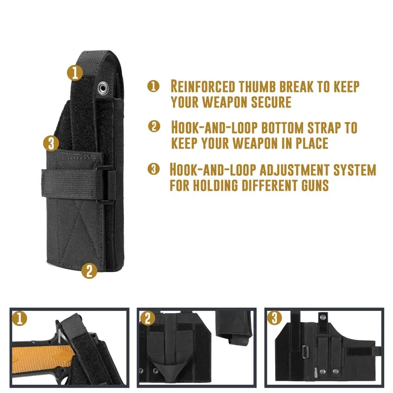 OneTigris тактический компактный кобура Молл кобуры пистолет для PT111 Springfield серии XD SG