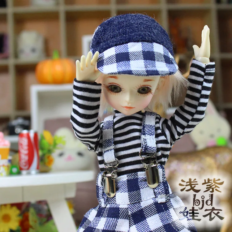 1/6 1/4 1/3 весы BJD футболка + жилет брюки шляпа для BJD/SD Одежда Аксессуары куклы не