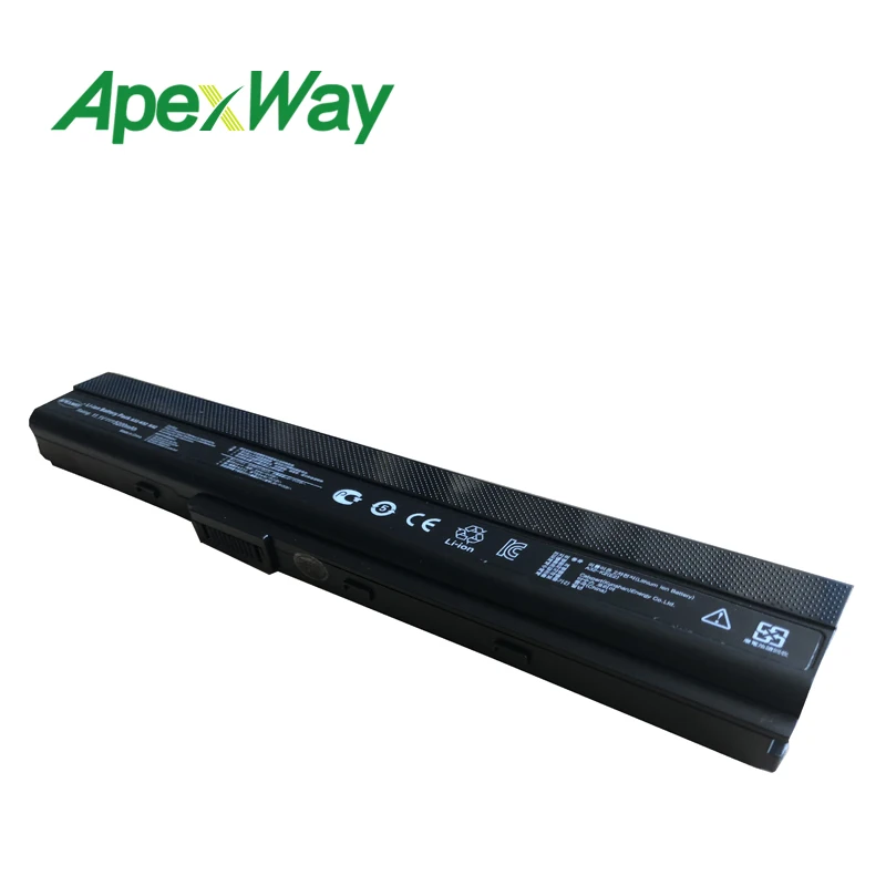 Apexway 6 ячеек 11 1 В Новый аккумулятор для ноутбука asus A31 K52 A32 A41 A42 K52F K52J K52JB K52JC K52JE K52JK A52