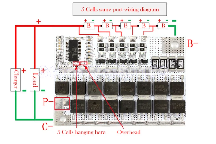5S 50A полимерный 3,7 V литий-ионный тестер защиты аккумулятора с балансом применяется для литий-ионного Lipo аккумуляторного блока
