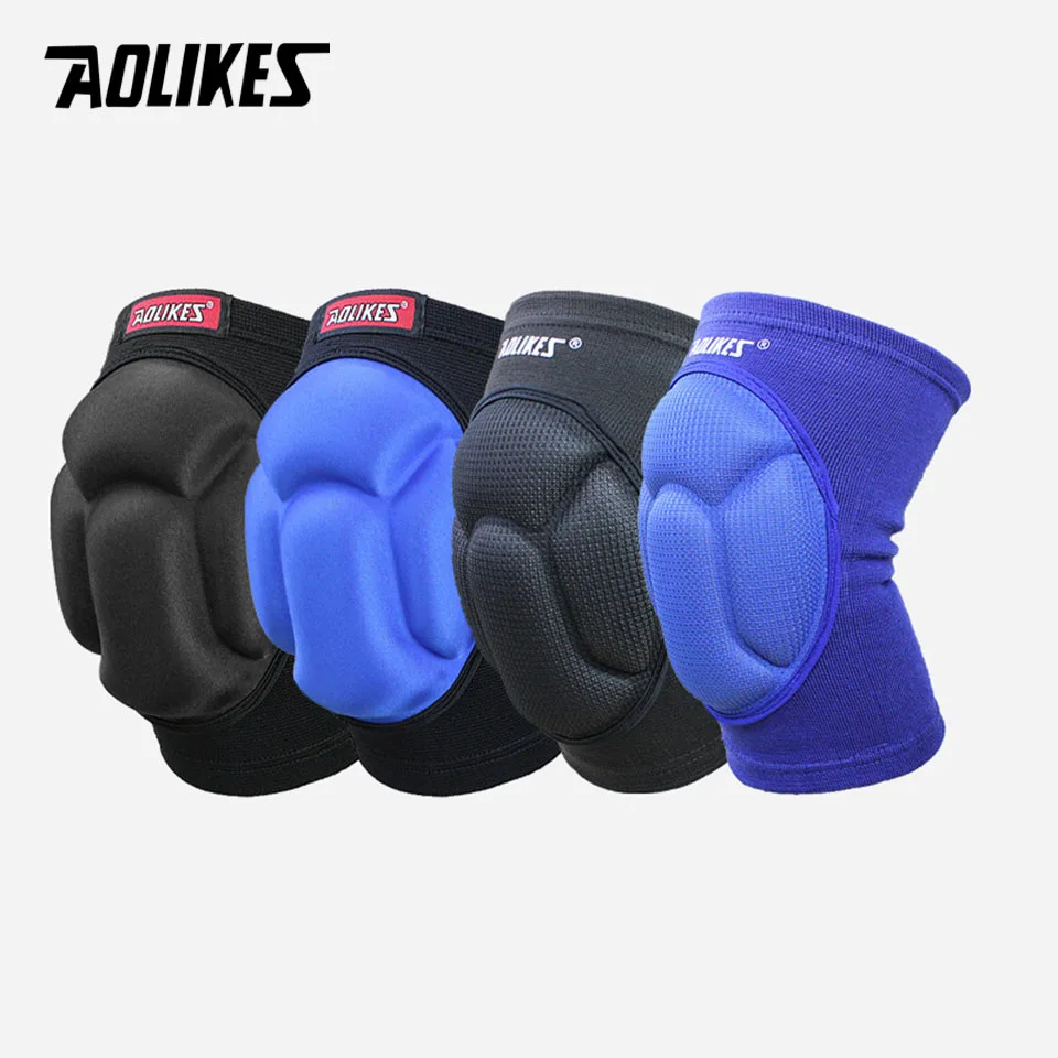 AOLIKES 1 пара утолщенные наколенники для футбола волейбола экстремальных видов
