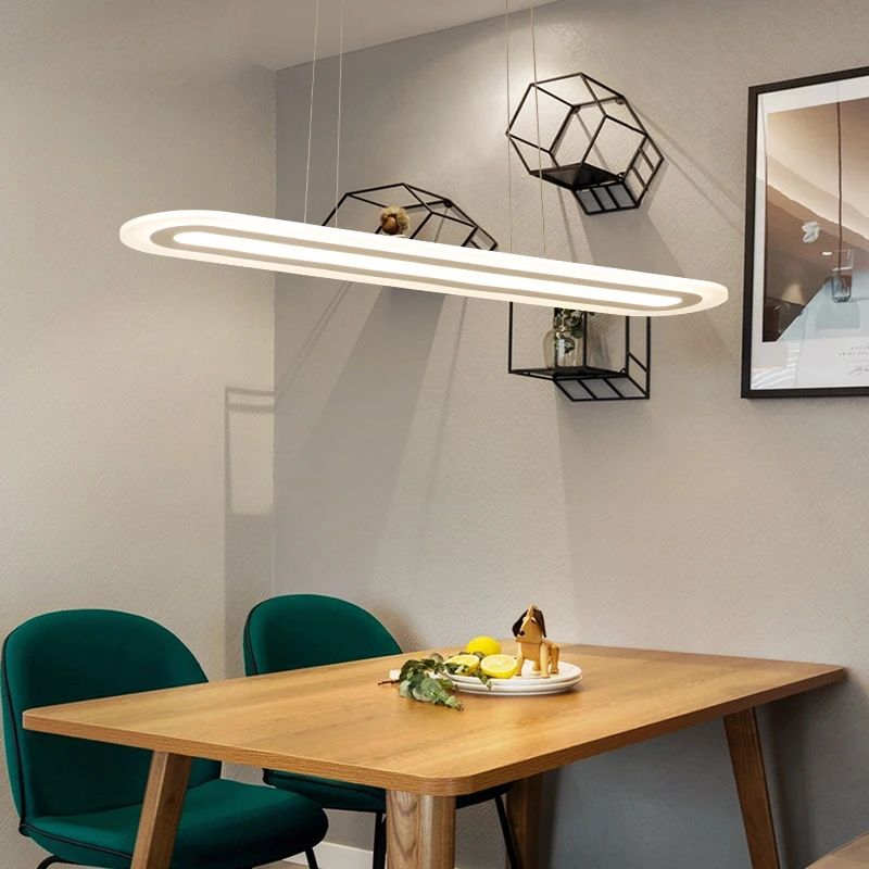 

Modern LED Simple Pendant Lights For Kitchen Living Room Dining room Lustre Pendant hanging Lamp Hanging White Ceiling Fixtures