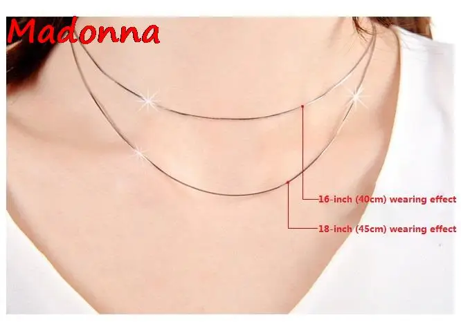 Серебряная цепочка с волнистыми ожерелье женские модели высокого класса для