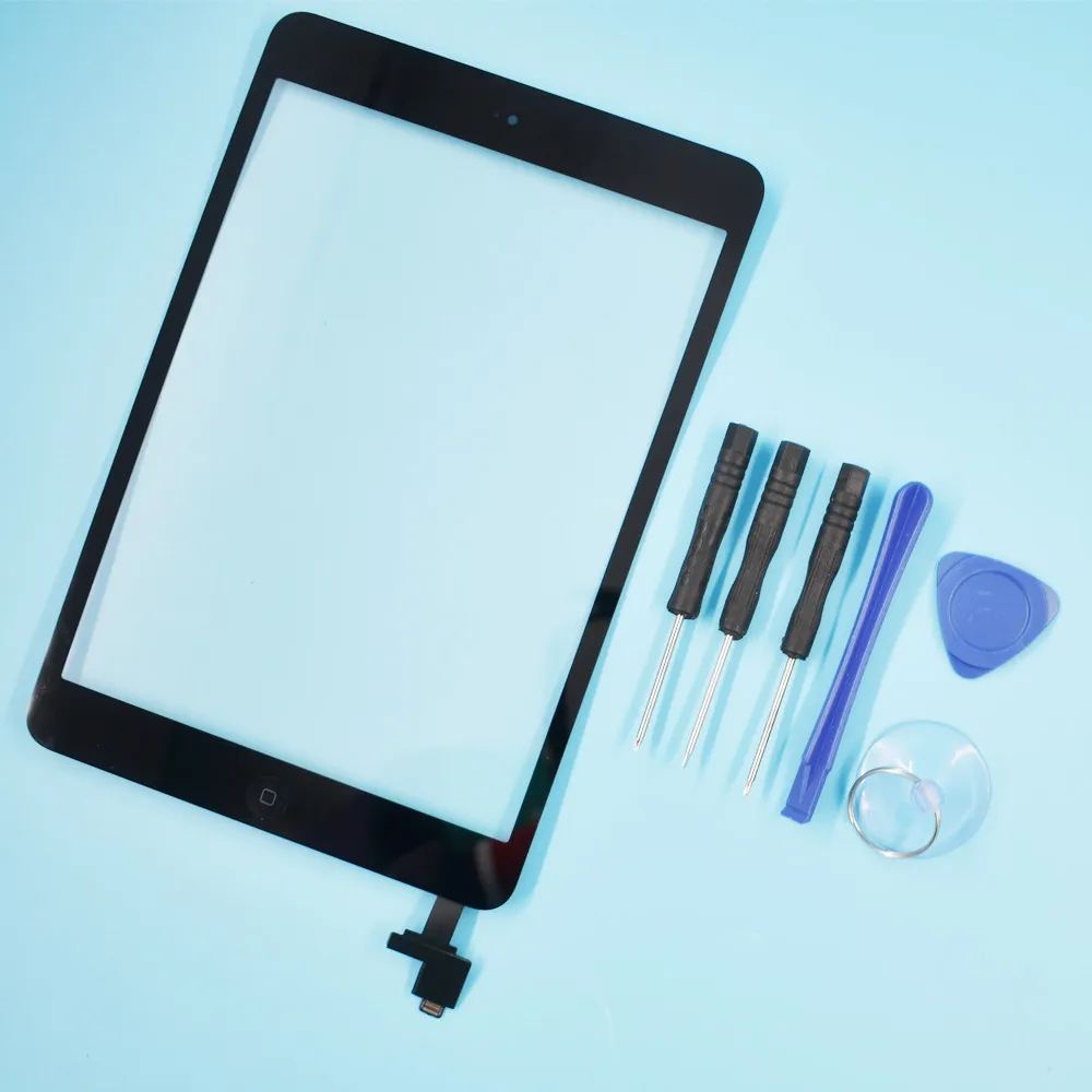 Планшет сенсорный экран для iPad Mini 1 2 стекло дигитайзер Замена + IC кнопка домой