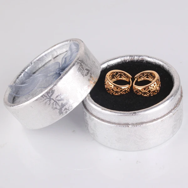 Женские круглые серьги-кольца Винтажные серьги золотого цвета E403 | Украшения и