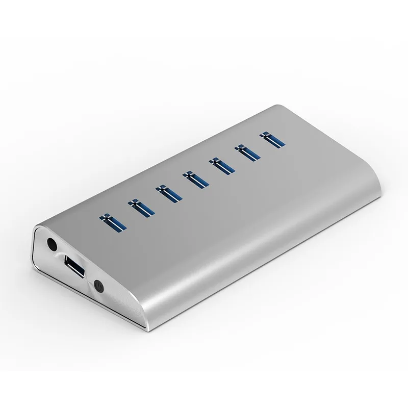 USB 3 0 концентратор 7 Порты сплиттер адаптер 5 Гбит/с супер Скорость алюминий