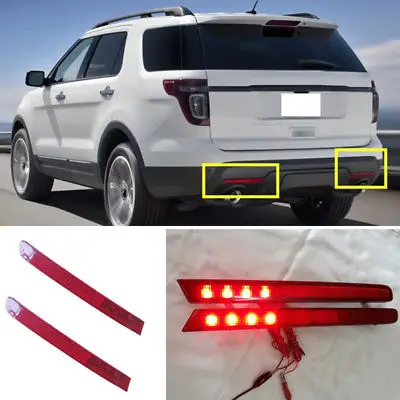 Задние противотуманные фары в сборе для Ford Explorer 2011 2013 2014 2015 A 2 шт. Красные линзы