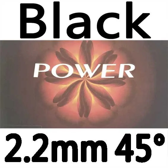 POW Blk 2.2mm H45 Новинка 729 серия Блум, резиновый с губкой для настольного тенниса, Скорость дуги, контроль мощности, весло для пинг-понга - Цвет: POW Blk 2.2mm H45