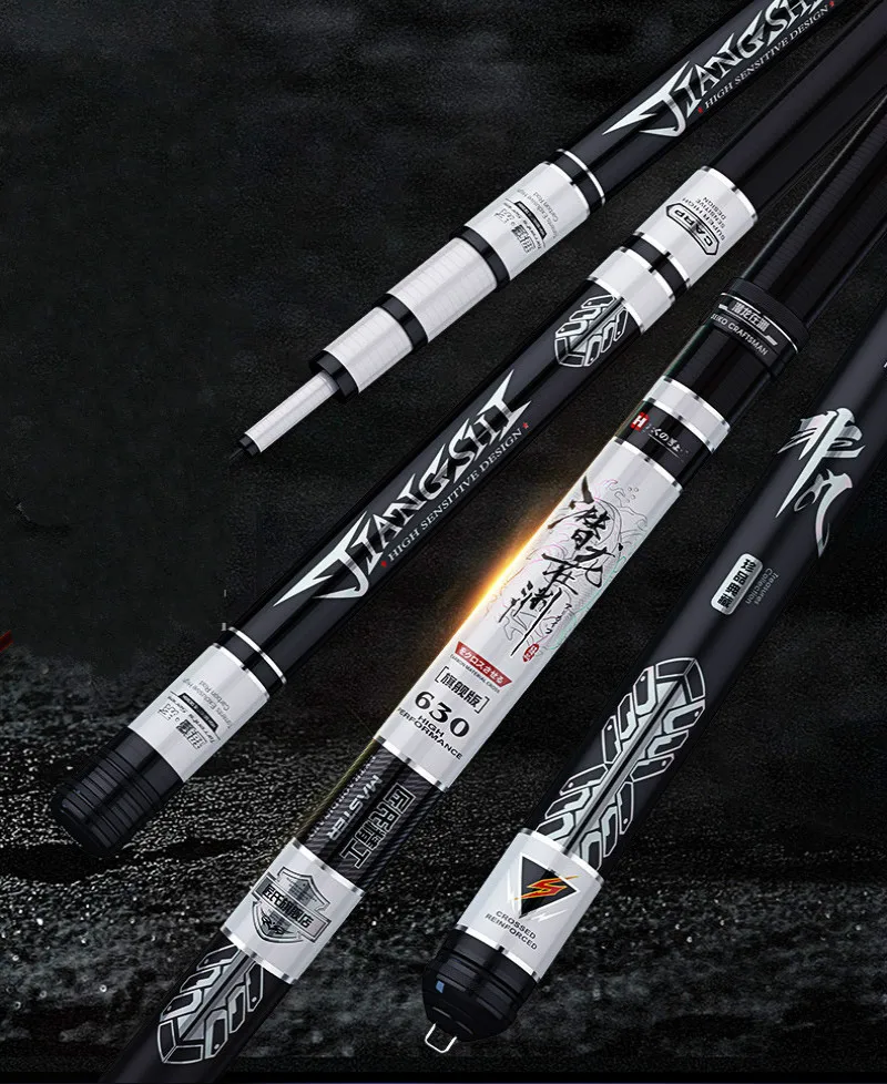 Carp Fishing Rod Ultra Light Super Hard Taiwan Olta Squid Fish Canne Pesca 28 Tone Power Hand Pole Tackle 9m 10m | Спорт и