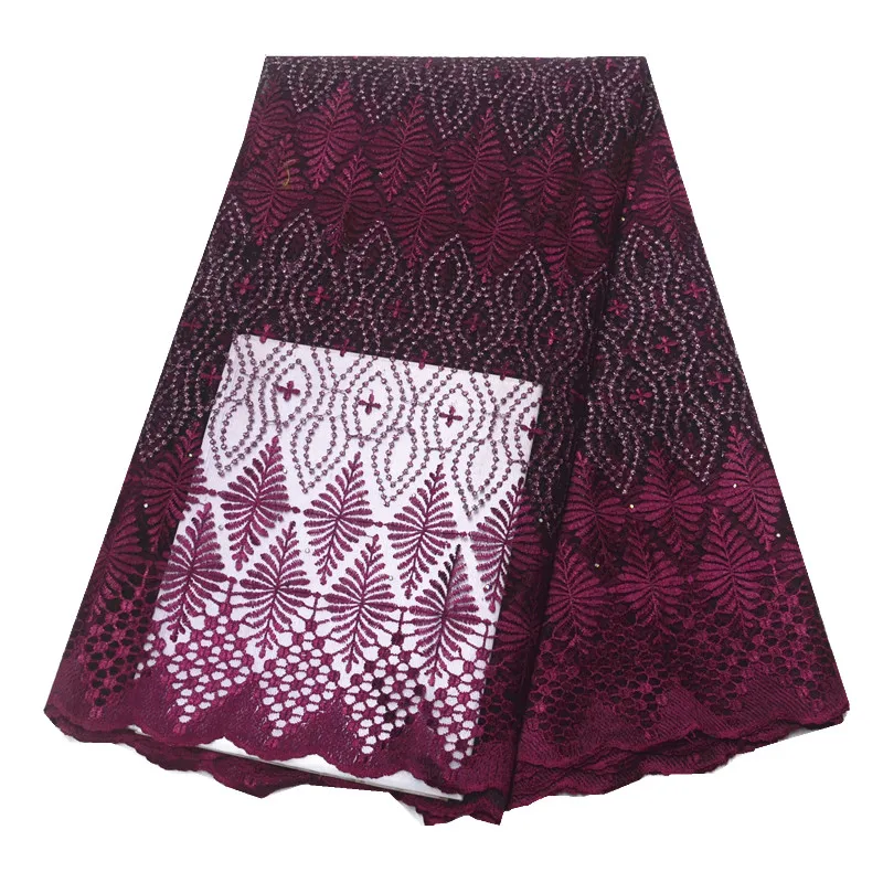 

Blue Lace fabric with stones embroidered french lace fabric 2019 high quality african tulle lace fabrics for women