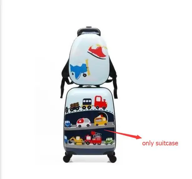 only suitcase Travel tale 18 дюймов детские чемоданы набор багажных чемоданов на чемодан на колесах для путешествий для детей - Цвет: only suitcase