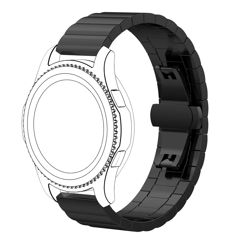 Ремень из нержавеющей стали браслет для Samsung S3 Pebble спортивный ремешок Ремешок