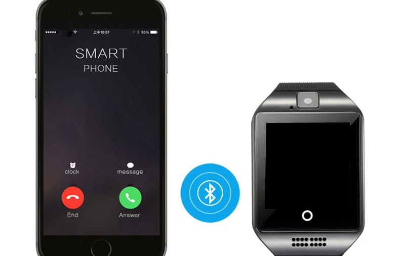 NAIKU Q18 Bluetooth Смарт-часы Relogio умные часы на системе андроид Телефонный звонок SIM TF Камера для IOS iPhone samsung HUAWEI VS A1 DZ09
