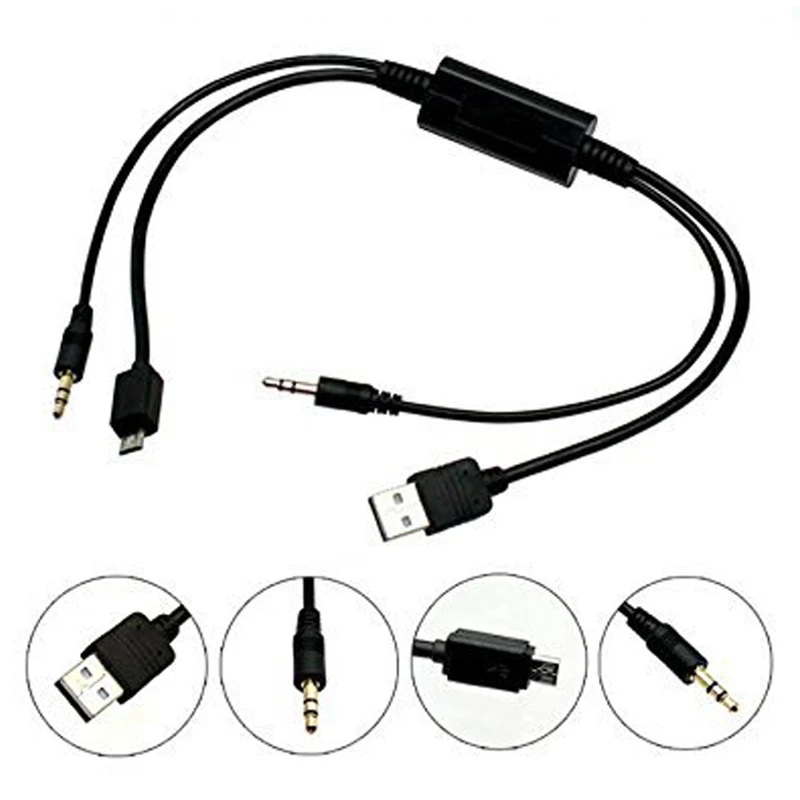 Biurlink USB 3 5 мм аудиоразъем Aux переходник интерфейсный Шнур и микро для телефонов