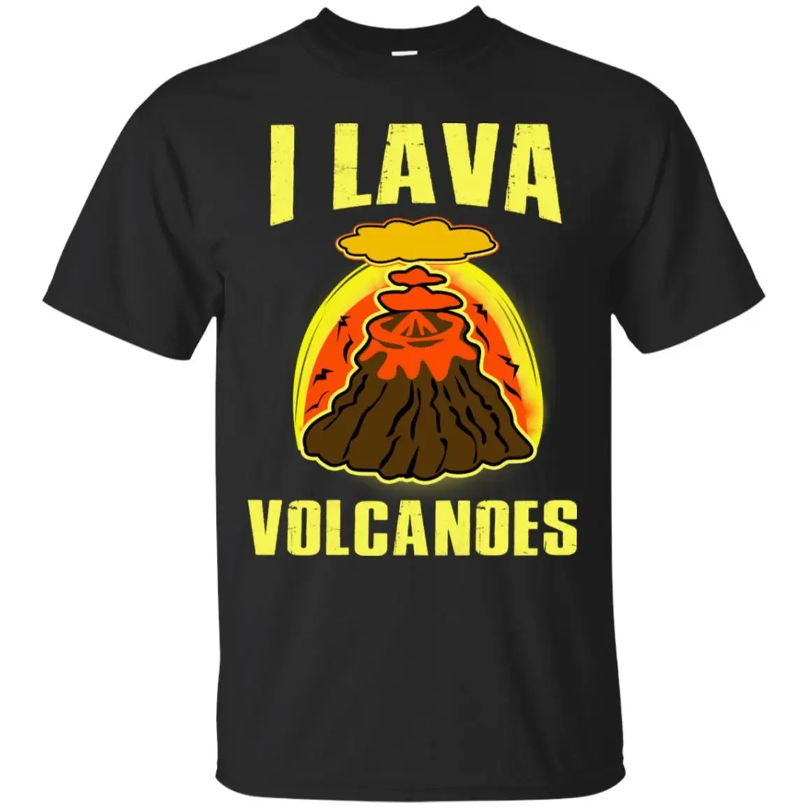 Футболка I Lava Volcanoes Volcano Lover смешная геология черная темно синяя футболка с