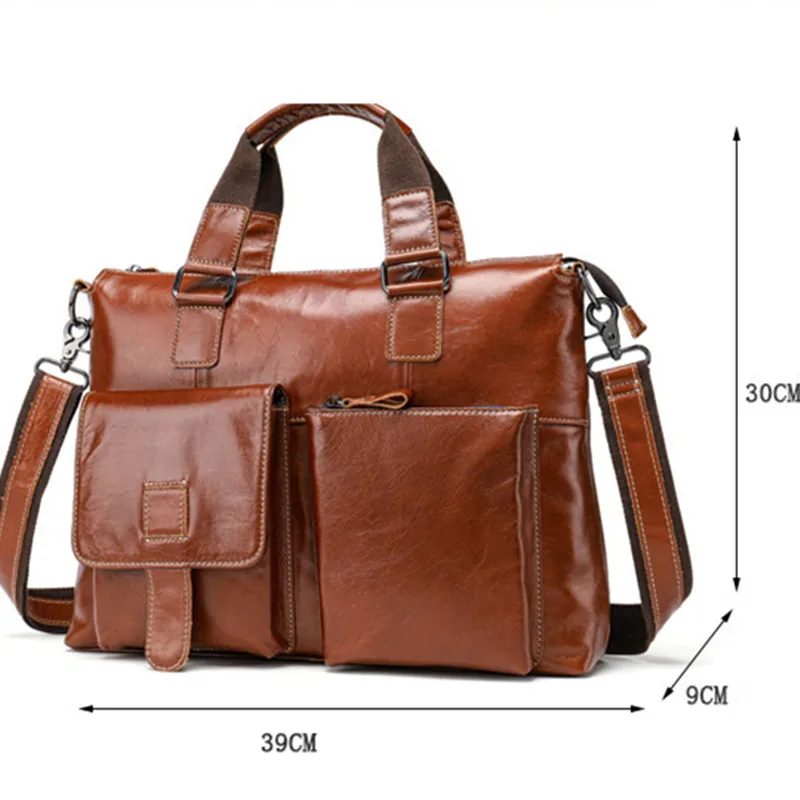 MVA Genuine Leather Men Breifcase Quality Cowhide Shoulder Bag Fashion Business Casual Handbag | Багаж и сумки