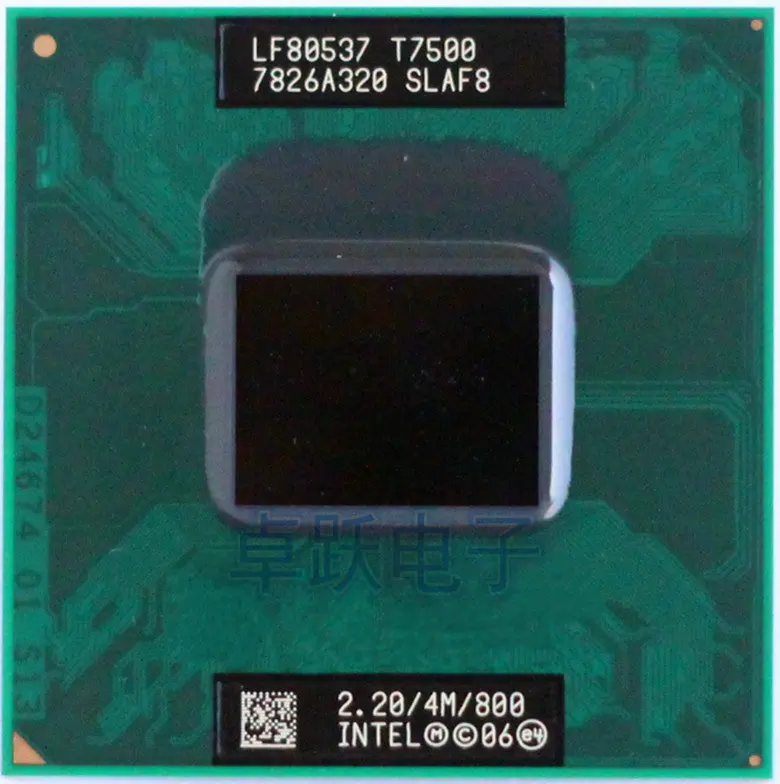Для процессора Intel Core Duo T7500 4 МБ кэш/2 2 ГГц/800 МГц двухъядерный процессор FSB для 965