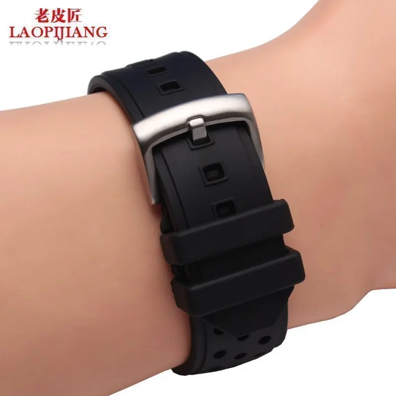 Ремешок силиконовый водонепроницаемый для часов F1 22 мм с пряжкой из нержавеющей