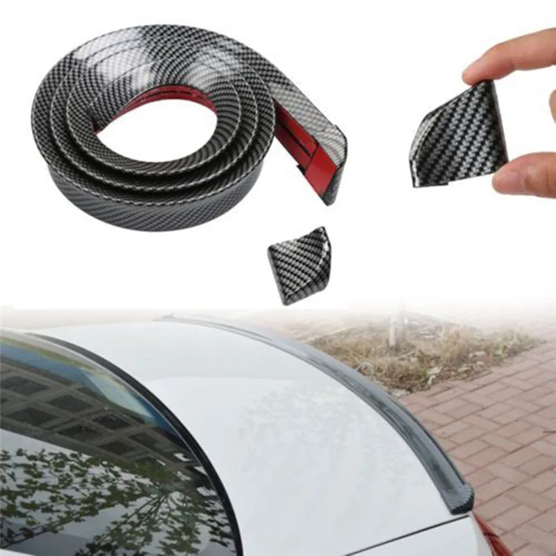 DIY Refit спойлер 1 5 м автомобильный Стайлинг 5D Спойлеры из углеродного волокна для