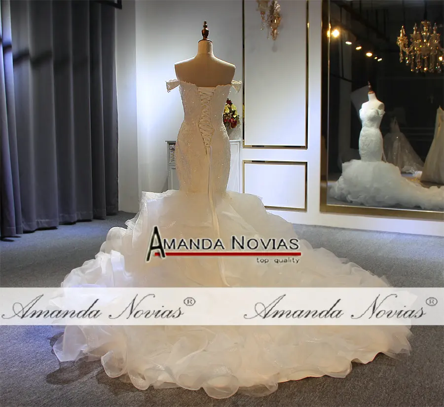 Свадебное платье с бисером, новая модель, дизайнерское платье Amanda Novias