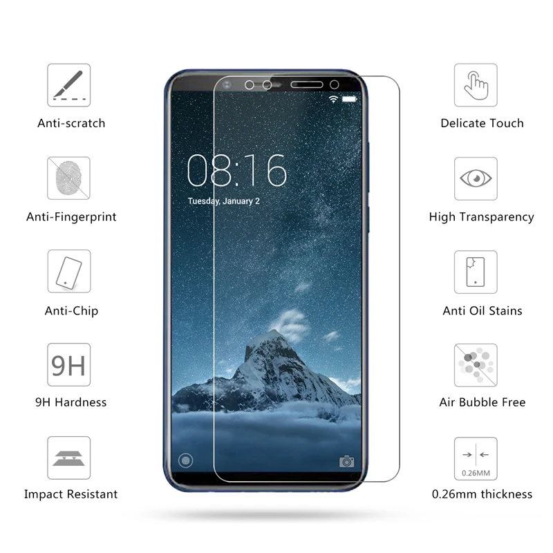 2.5D 0 26 мм 9H закаленное стекло для lenovo K5 Note (2018) Защитная пленка экрана 2018|Защитные