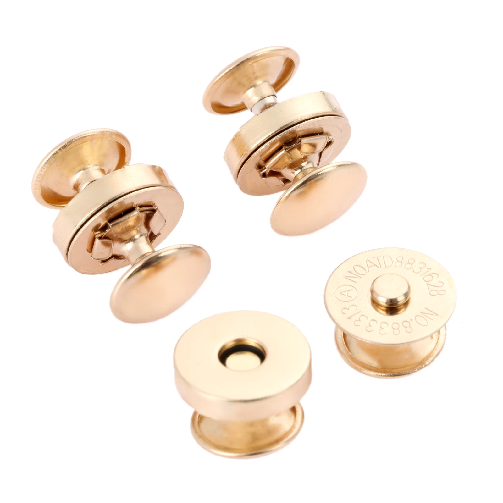C 14MM 10 комплектов Металлические Магнитные защёлки двойная заклепка застежки, пуговицы крепежные детали пряжки кожаная сумка кошелек Одежда Аксессуары для шитья 14/18 мм - Цвет: C 14MM