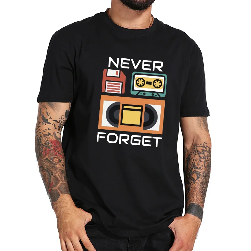 Футболка мужская с надписью Never забудьте 100% хлопок|Мужские футболки| |