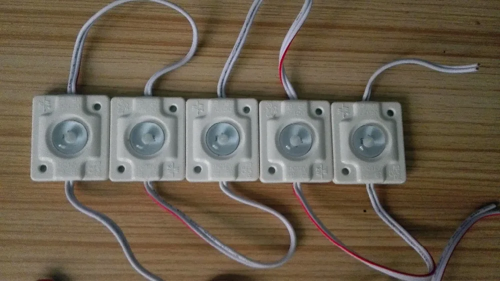 COB 3 Вт DC12V белый цветной светодиодный модуль высокая яркость 20 шт. в нитке с
