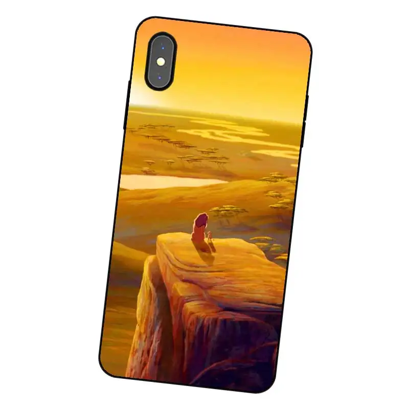 N390 Simba Coque Black Silicone Case Cover For Apple iPhone 11 Pro XR XS Max X 8 7 6 6S Plus 5 5S SE |