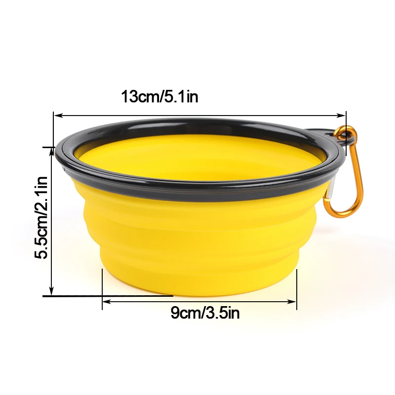 

Pet feeder, portable foldable outdoor pet bowl, silicone dog bowl, collapsible travel water bowl for cats and dogs