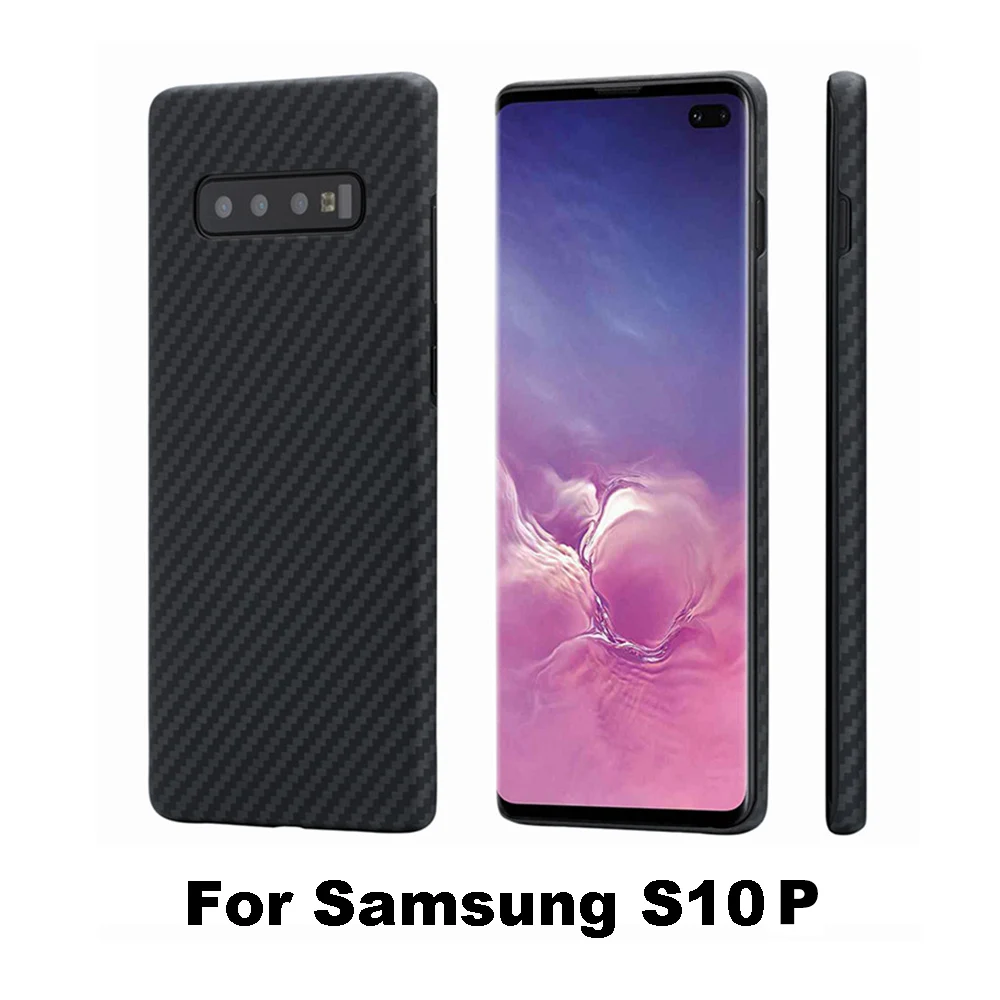 Деловой матовый чехол из арамидного волокна для samsung S10 S10 Plus, Ультратонкий чехол из углеродного волокна для samsung Galaxy S10E, чехол - Цвет: For Samsung S10PCase