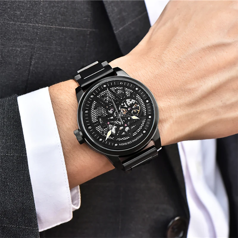 Часы PAGANI мужские полностью стальные механические спортивные|homme designer|homme montrehommes