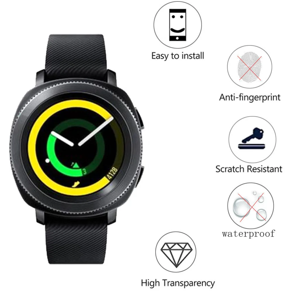 Взрывозащищенная мягкая защитная пленка из ТПУ для смарт-часов Samsung Gear Sport 3 шт. |
