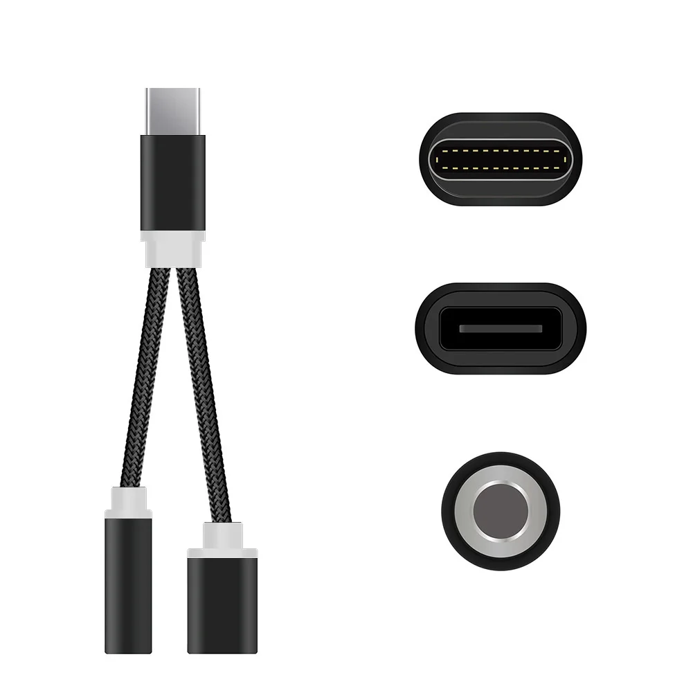Недавно USB C кабель Type до 3 5 мм аудио разъем для наушников адаптер зарядки Letv 2 Max