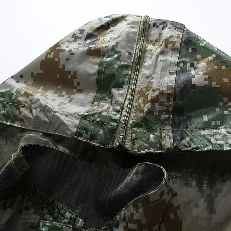 2 шт./лот джунгли спасательный длинный взрослый камуфляж дождевик уличная