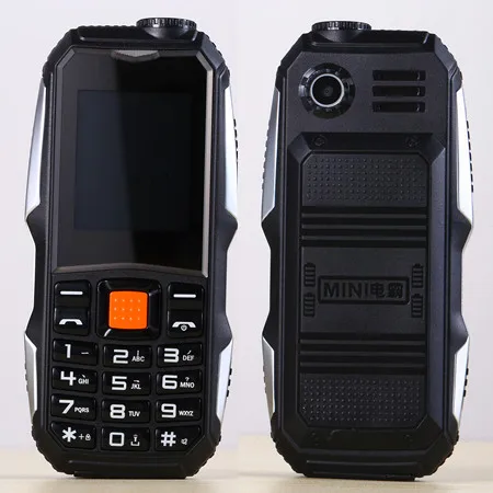 black Дешевый мобильный телефон с двумя sim-картами GSM 1," мобильный телефон fm-радио фонарь русская Клавиатура Кнопка Сотовые телефоны H-mobile - Цвет: black