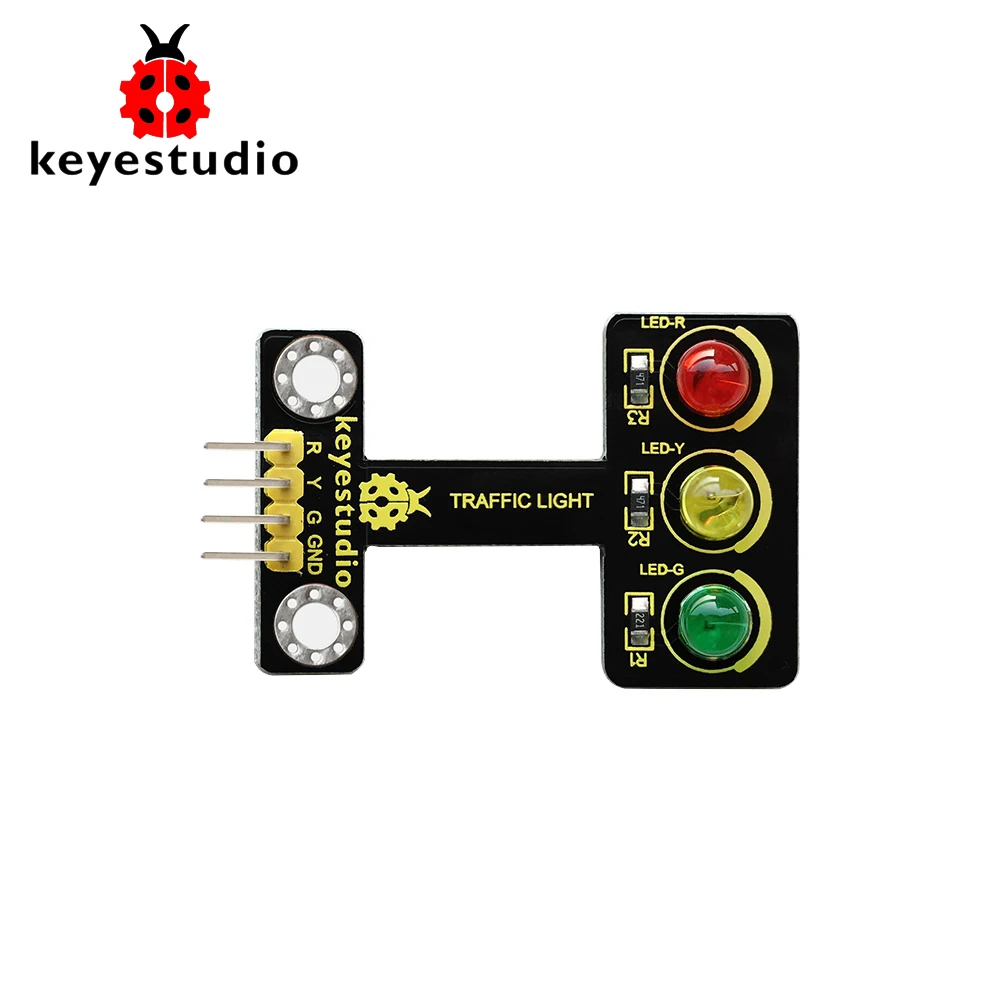 

Keyestudio LED Traffic Light Module 5V (Black and Eco-friendly) For Arduino/Raspberry Pi