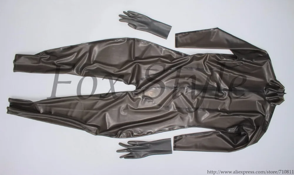 Классический латексный Фетиш костюм резиновый zentai мокрого вида с носками