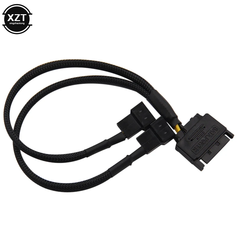 Рукава SATA 15Pin на 2 сторонний 3 контактный 4 вентилятор охлаждения адаптер питания