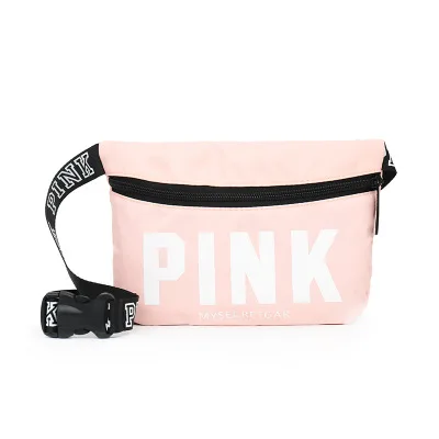 light pink Мини розовая поясная Сумка Пляжная Диагональная Сумка держатель для карт нагрудная сумка Повседневная поясная сумка для женщин с карманами - Цвет: light pink