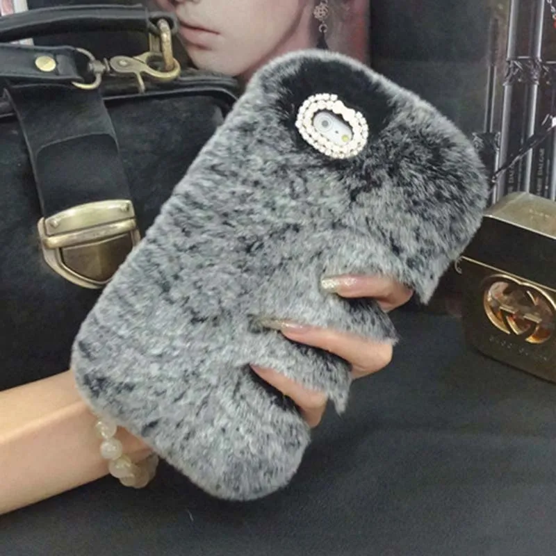 Ayeena для Huawei P10 Lite Plus натуральные волосы бриллиантовый чехол плюшевый телефона