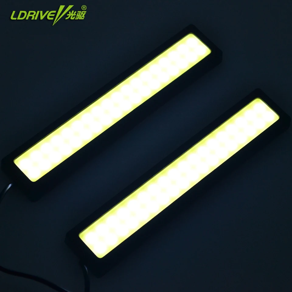 Ходовой товар 100% водонепроницаемые светодиодные дневные ходовые огни COB 2 шт./лот