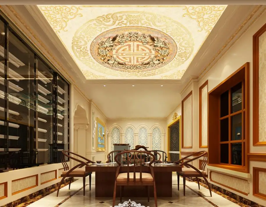 Китайские классические обои для пола 3d мраморные на заказ виниловые