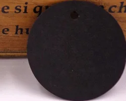 Black 100 шт. Dia.5cm круглый Коричневый и белый цвет черный пустой Бумага подарок бумажные закладки бумага для поделок в стиле ретро карты бирки DIY Закладка для книги - Цвет: Black