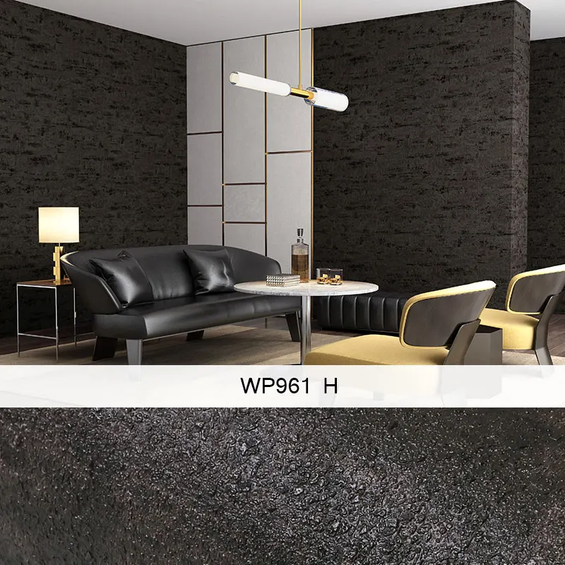 WP961 H Ретро ностальгические 3D однотонные цементные серые обои ПВХ водонепроницаемые скандинавские обои для гостиной магазина одежды Домашний декор рулон - Цвет: WP961 H