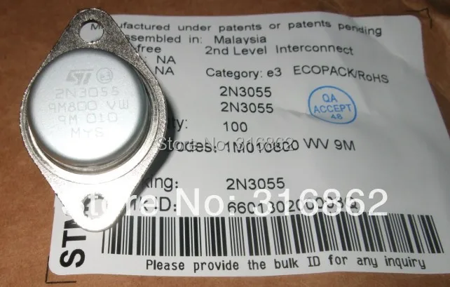 Набор для сборки электроники 10 шт./лот 2N3055 3 ROHS|2n3055 amp|2n30552n3055 npn |