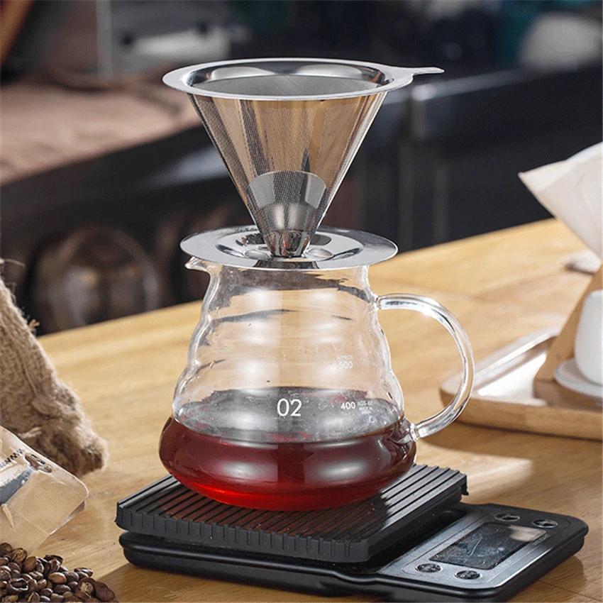 Многоразовый фильтр для кофе держатель из нержавеющей стали металлическая сетка