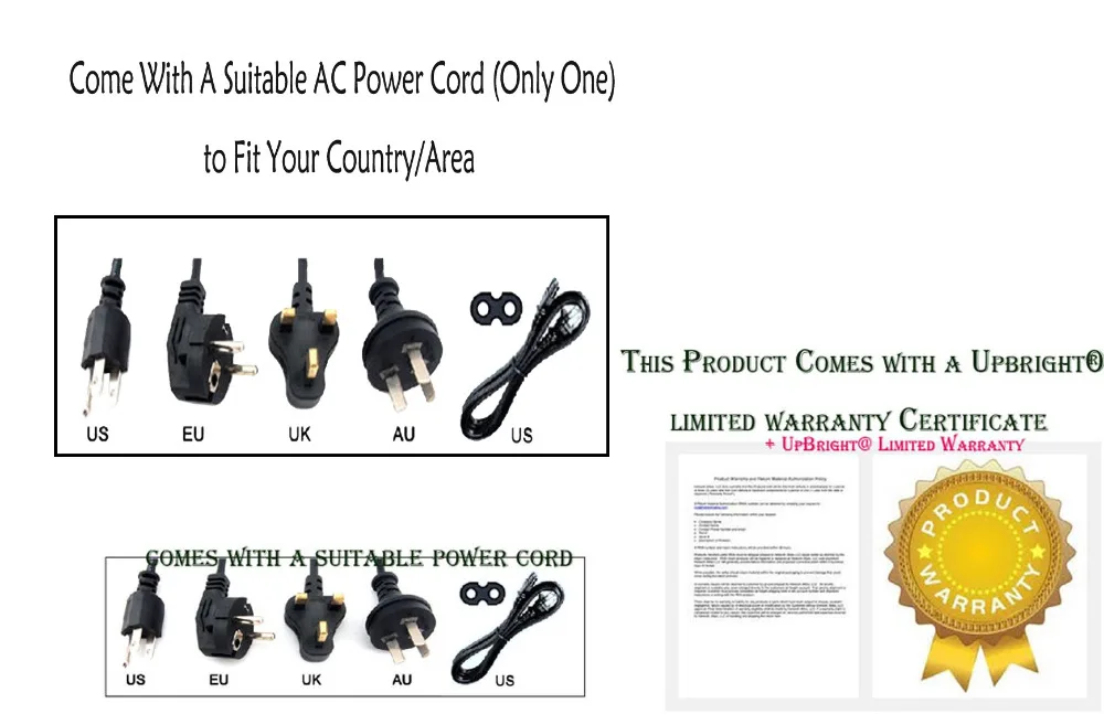 UpBright New 12V AC / DC Adapter For FSP FSP040-1ADF03A FSP0401ADF03A FSP050-1AD101C FSP050-1AD101 9NA0500407 Battery Charger |