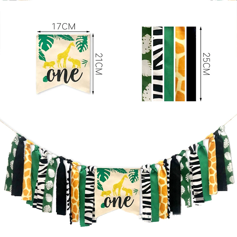 Украшение для вечеринки в стиле сафари баннеры джунглях украшение торта с